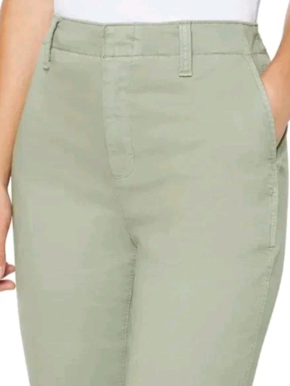 GAP Slim Ankle Pants in Light Sage Green - Picture 3 of 7